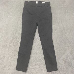 Gap Pants Womens 2 Gray Signature Skinny Ankle‎ Office Casual Mid Rise Pockets